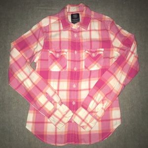 American Eagle Plaid Button-down Shirt